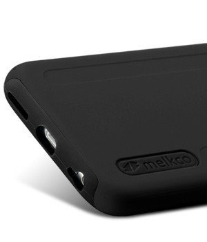 Puzdro iPhone 6 6S MELKCO Dvojvrstvový čierny kryt