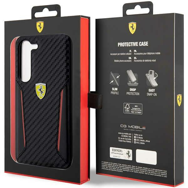 Cover Ferrari FEHCS23MNPYK S23 Plus S916 nero/nerocase Carbonio Bordi a contrasto
