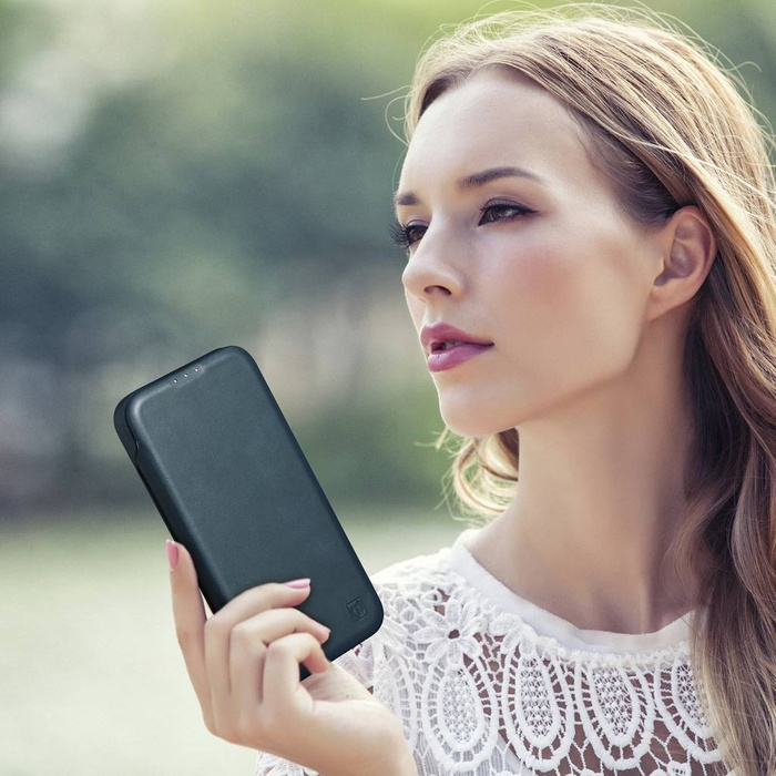 iCarer CE Oil Wax Premium Leather Folio Case Étui en cuir pour iPhone 14 Flip magnétique MagSafe Bleu (AKI14220705-BU)