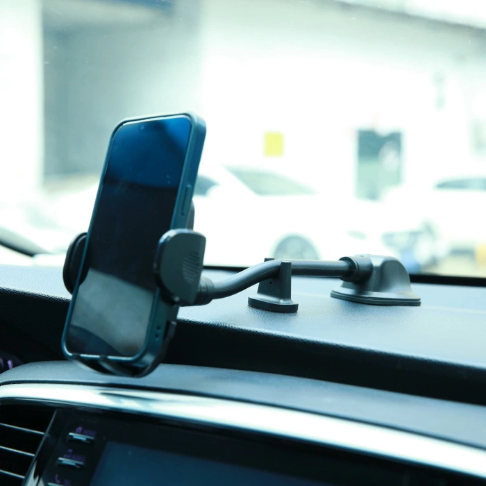 Joyroom automobil držák pro telefon s flexibilním ramenem pro sklo palubní desky černá (JR-ZS259)