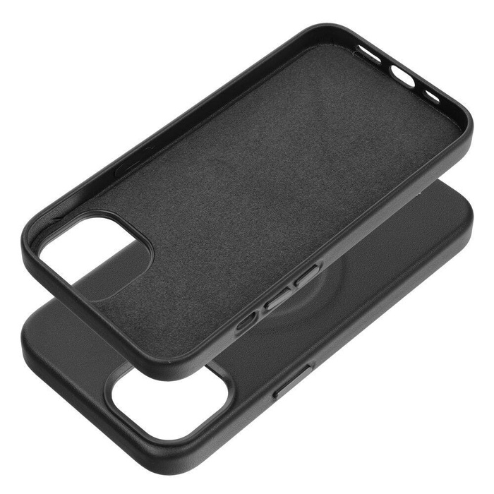 ROAR futerał LEATHER MAG kompatybilny z MagSafe do IPHONE 12 Pro Max Czarny