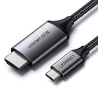 Ugreen Kabel HDMI-Kabel - USB Typ C 4K 60 Hz 1,5 m schwarz-grau (MM142 50570)
