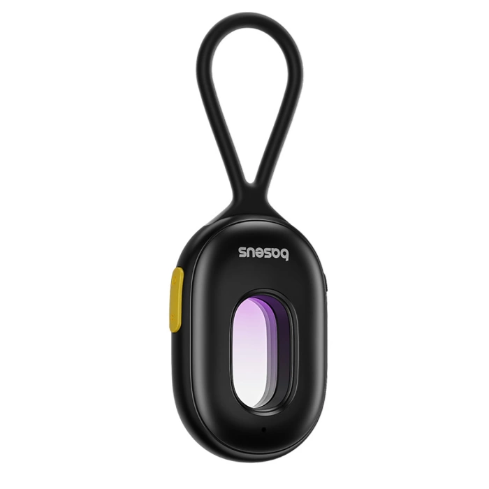 Baseus Heyo Series II Hidden Camera Detector with Alarm and Mini Flashlight + Baseus Simple USB-A - USB-C Cable - Black