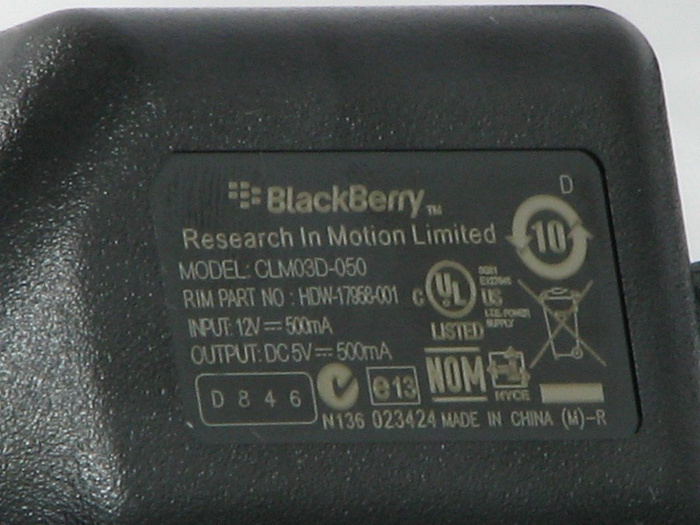 Chargeur BLACKBERRY Car Micro USB 8220 8900 9500 9700 9780 9800