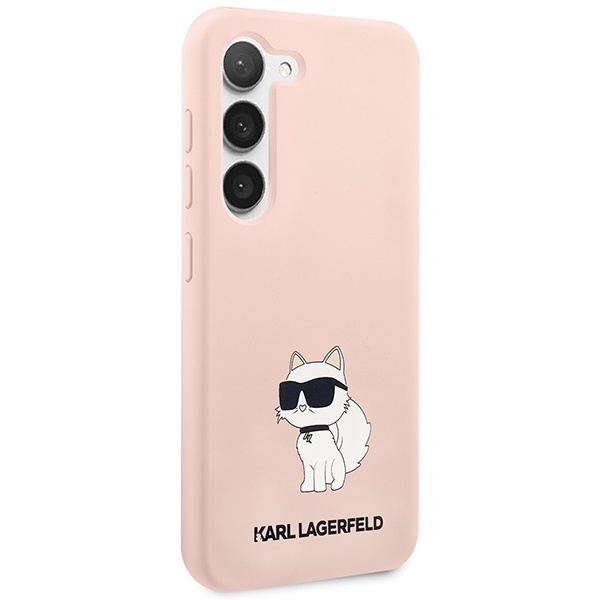 Obal Karl Lagerfeld Silicone Nft Choupette - Obal Samsung Galaxy S23 (růžový) Case