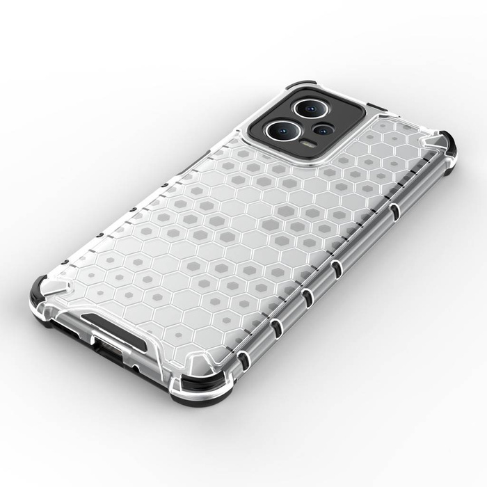 Custodia a nido d&#39;ape per Xiaomi Redmi Note 12 5G / Poco X5 5G cover ibrida blindata nera