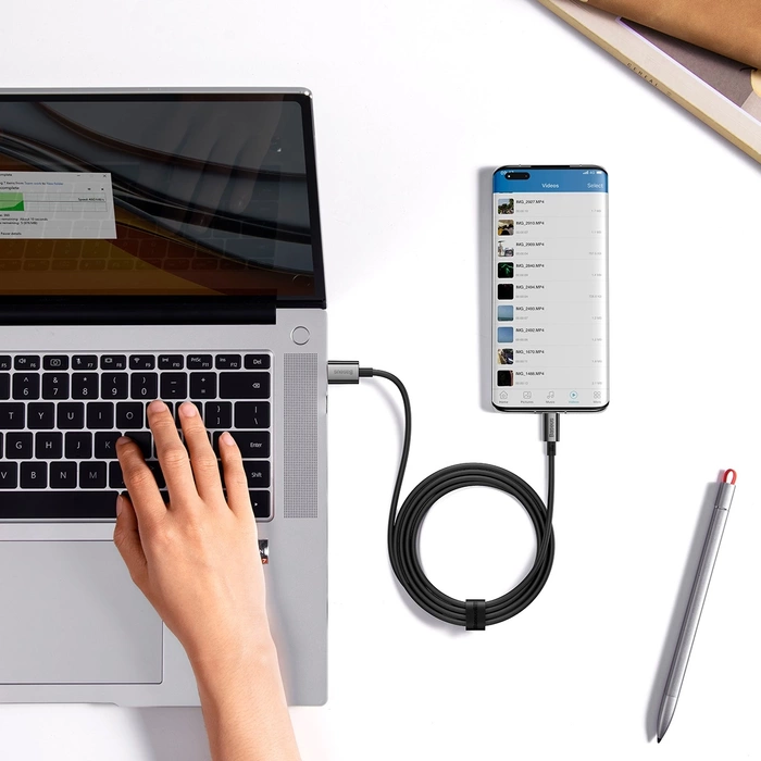 Cable USB do USB-C Baseus Superior 100W 2m (black)