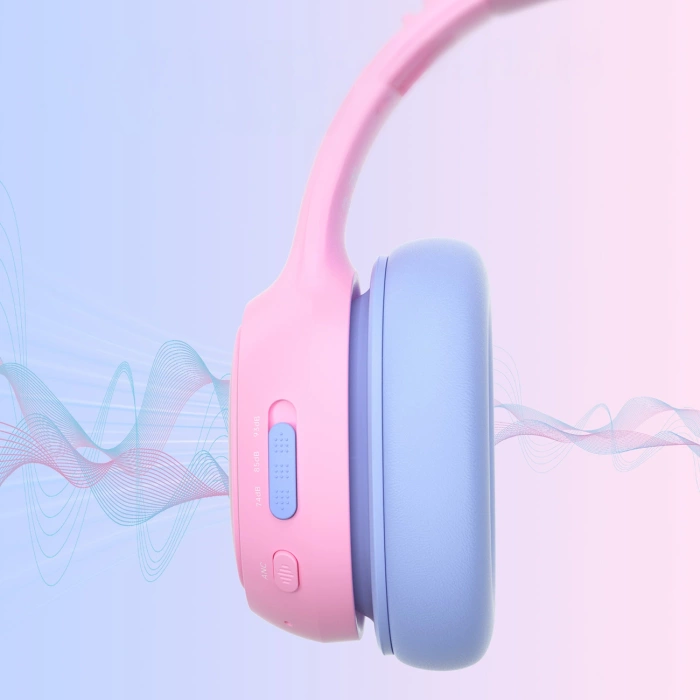 Tronsmart KH03 Wireless Headphones with ANC, for Kids, Safe - Pink