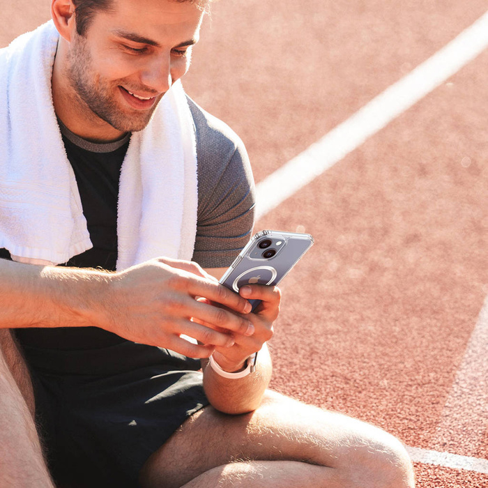 Coque magnétique Dux Ducis Clin pour iPhone 14 Max compatible avec MagSafe transparent