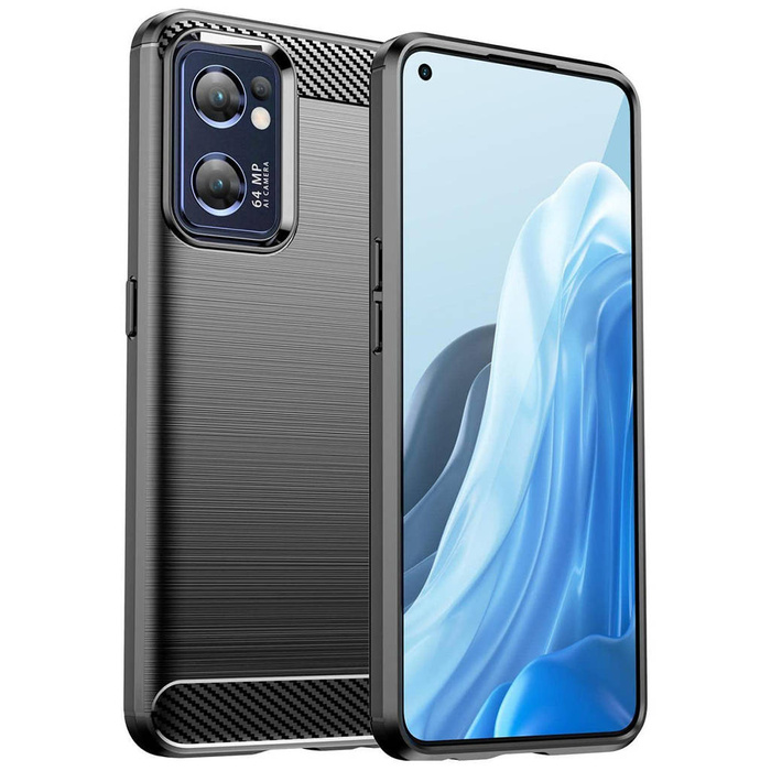 Coque en carbone pour Realme Narzo 50 5G coque en silicone souple carbone noir