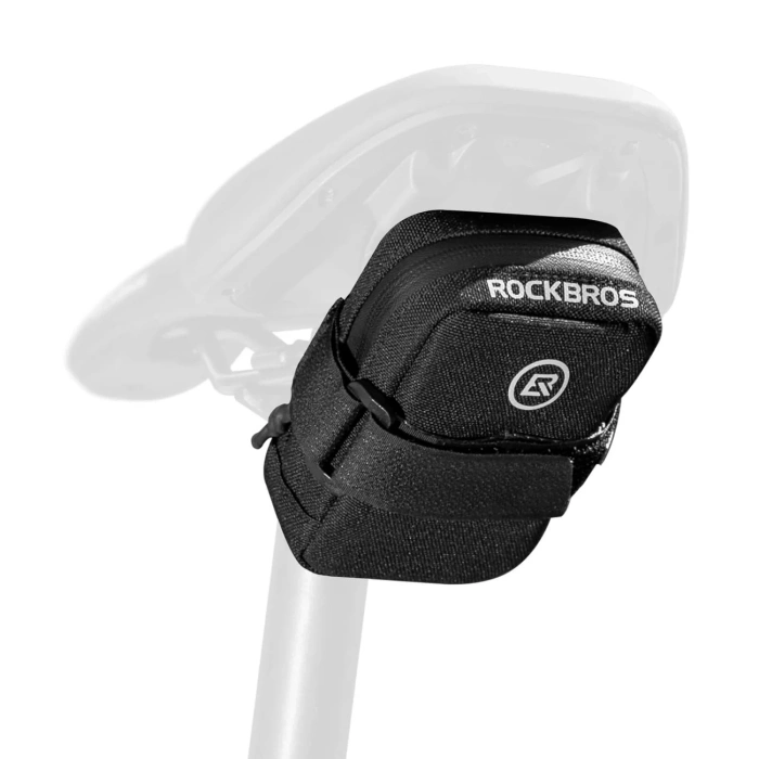 Rockbros Mini Satteltasche mit CO2-Kartuschenhalter - Schwarz/Grün