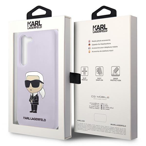 Obal Karl Lagerfeld Silicone Nft Ikonik - Obal Samsung Galaxy S23 (fialový) Case