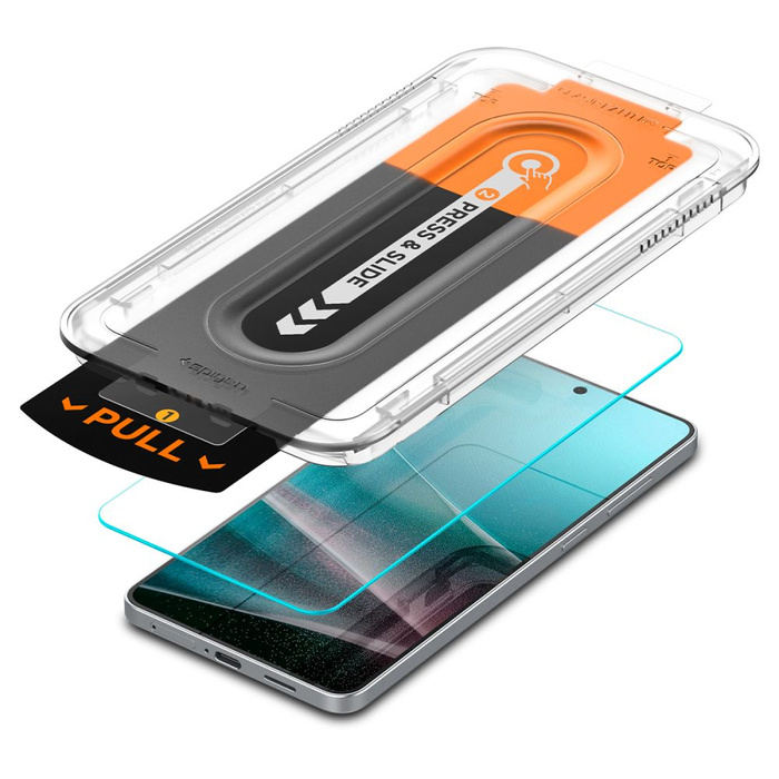 VIDRIO TEMPLADO SPIGEN GLAS.TR "EZ FIT PRO" GALAXY S25 EDGE TRANSPARENTE