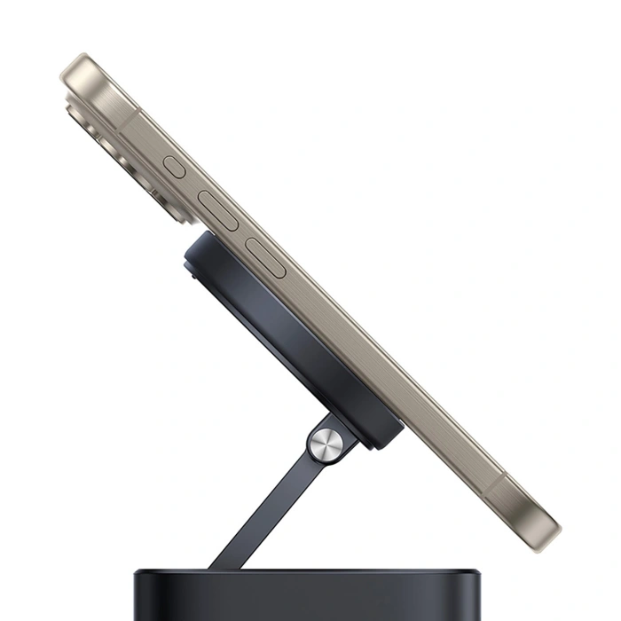 Hub USB-C 7w1 Baseus MagPro Series II z ładowarką kompatybilną z MagSafe 15W + HDMI + USB-A + USB-C + SD/TF - czarny