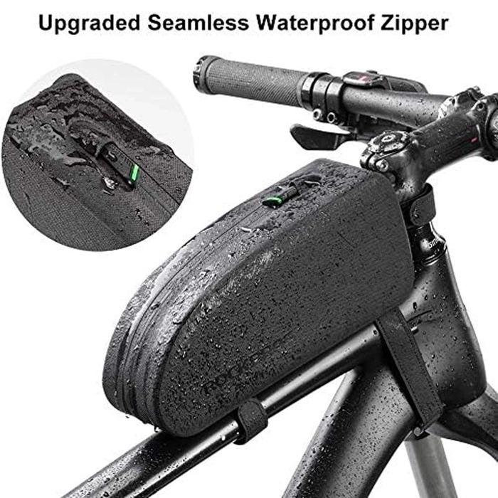 Rockbros AS-019-1 sac de cadre de vélo étanche 1,6 l - noir