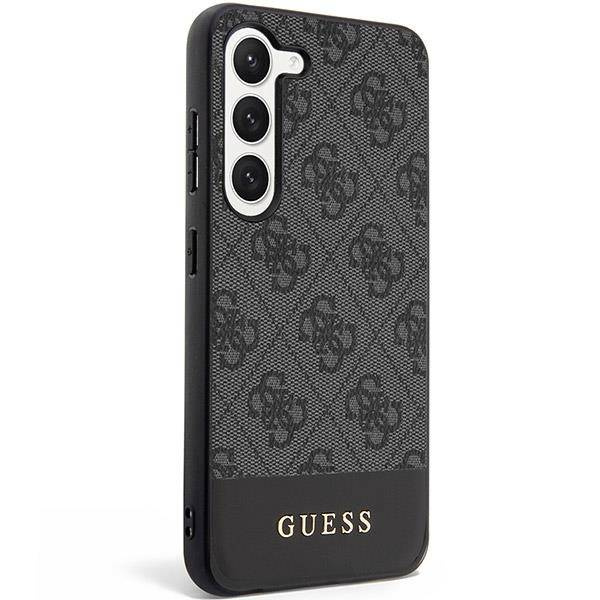 Coque Guess GUHCS23MG4GLGR S23 Plus S916 noir/noircase 4G Stripe Collection