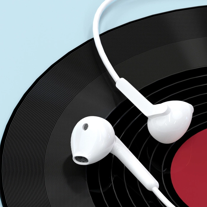 Dudao In-Ear-Kopfhörer mit USB-Typ-C-Anschluss weiß (X3C)