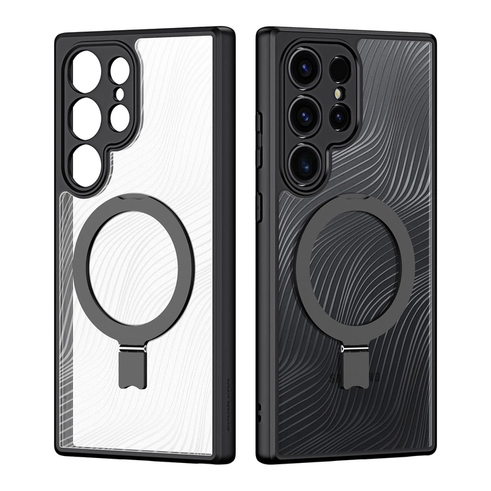 Custodia blindata MagSafe Dux Ducis Aimo Mag per Samsung Galaxy S24 Ultra - nera