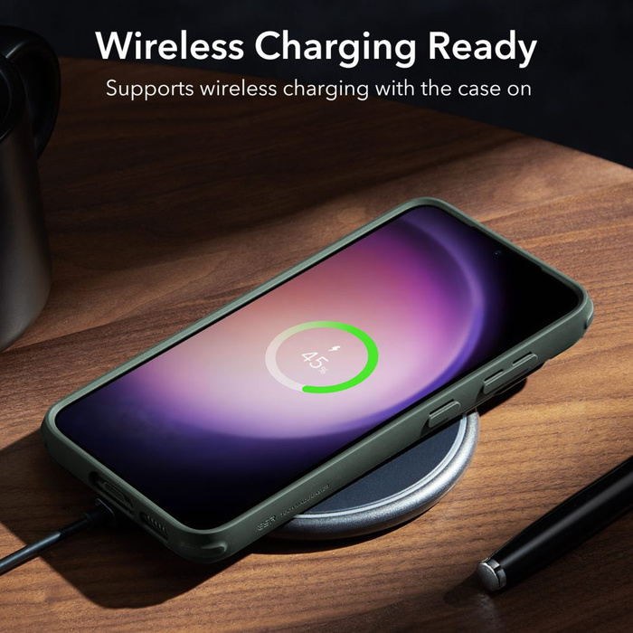 Puzdro Esr Classic Kickstand Samsung S23+ Plus Číry/zelený Case