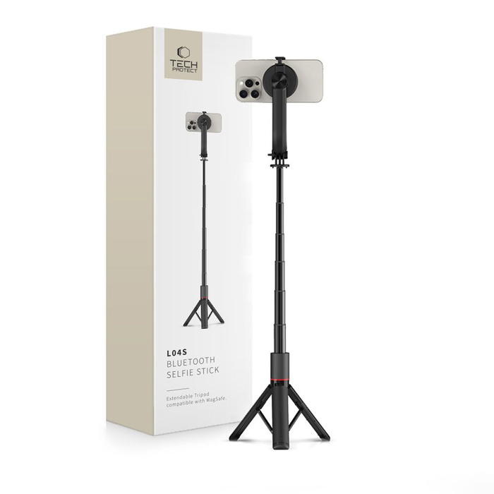 TECH-PROTECT L04S MagSafe WIRELESS SELFIE STICK TRIPOD BLACK