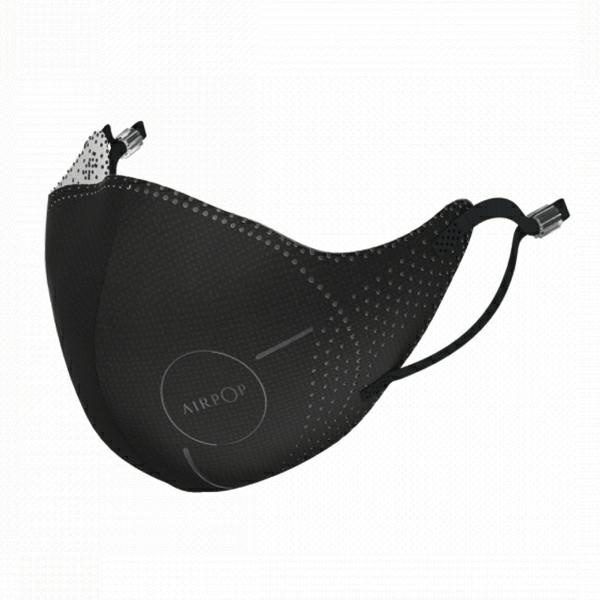 Protective mask AirPOP LIGHT SE 4pcs black / black