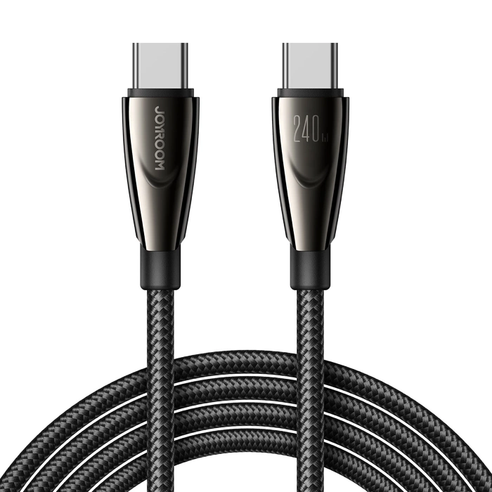 Joyroom Pioneer Series SA31-CC5 USB-C / USB-C kabel 240W 1,2m - černý