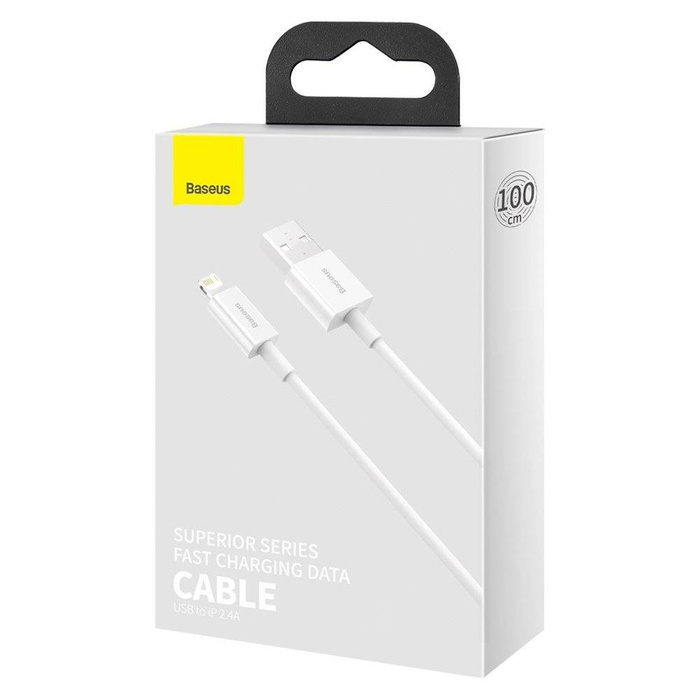 Cavo USB Baseus Superior - Lightning 2.4A 1 m Bianco (CALYS-A02)