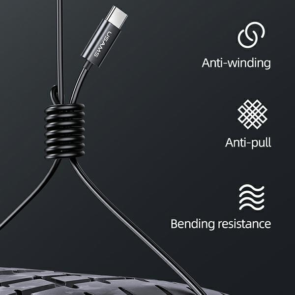 USAMS Kopfhörer EP-46 USB-C rot/rot 1,2m HSEP4604