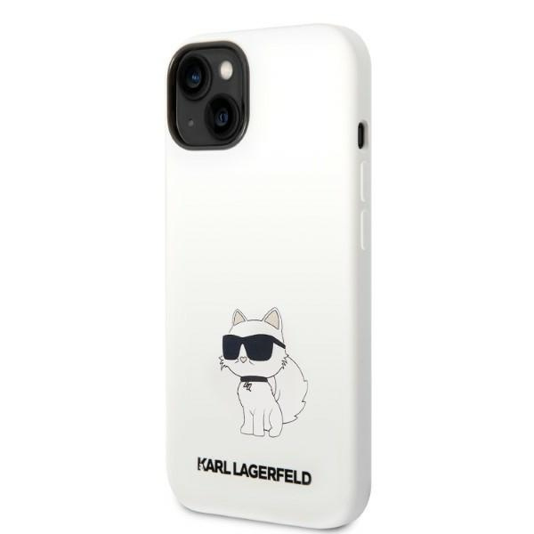 Karl Lagerfeld KLHMP14MSNCHBCH iPhone 14 Plus 6,7" hardcase white/white Silicone Choupette MagSafe