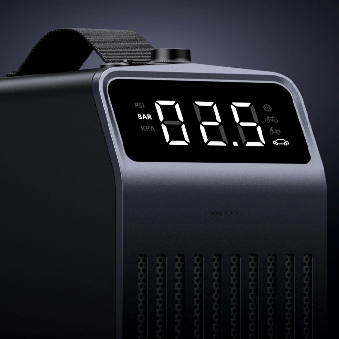 Elektrische Pumpe Ugreen 150 PSI 12V für Autoreifen mit bildschirmem digital - grau