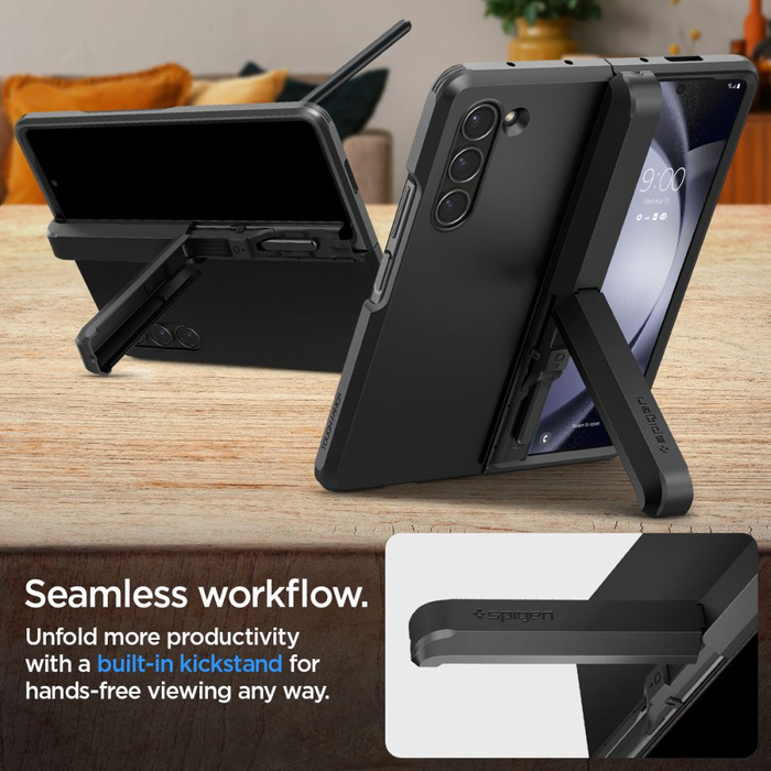 Funda Spigen Tough Armor Pro Bolígrafo Galaxy Z Fold 5 Negro Case