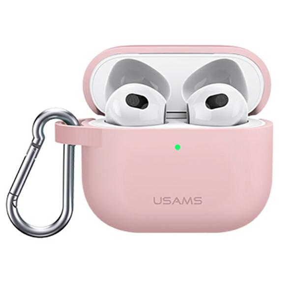 Hülle USAMS Apple AirPods 3 Schutzsilikon Rosa Case