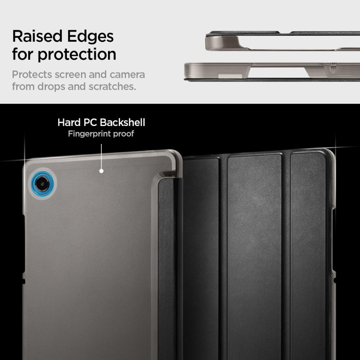 Coque Spigen GALAXY TAB A9 / A11 8.7 X110 / X115 / X133 / X135 SMART FOLD MATTE NOIR