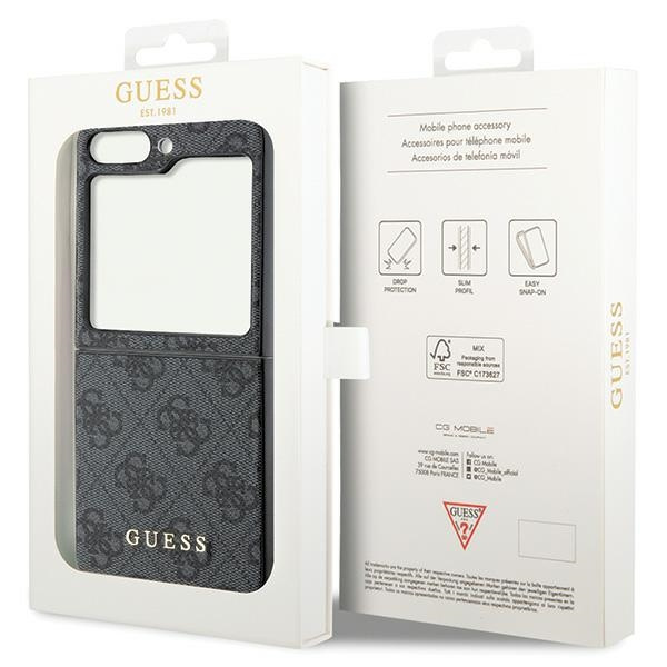 Guess GUHCZF5GF4GGR F731 Z Flip5 grey/grey hardcase 4G Charms Collection