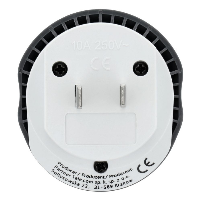 Adapter podróżny Blue Star GO TO USA (Type A) 10A biały