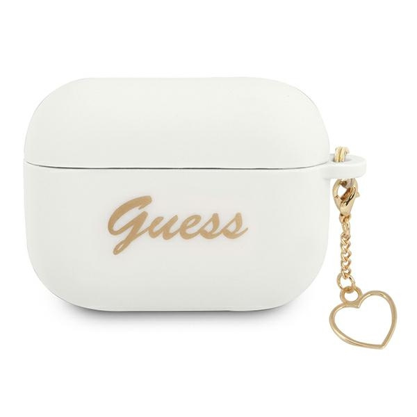 GUESS Apple Telefontok Pro Cover Szilikon Charm Collection fehér Case