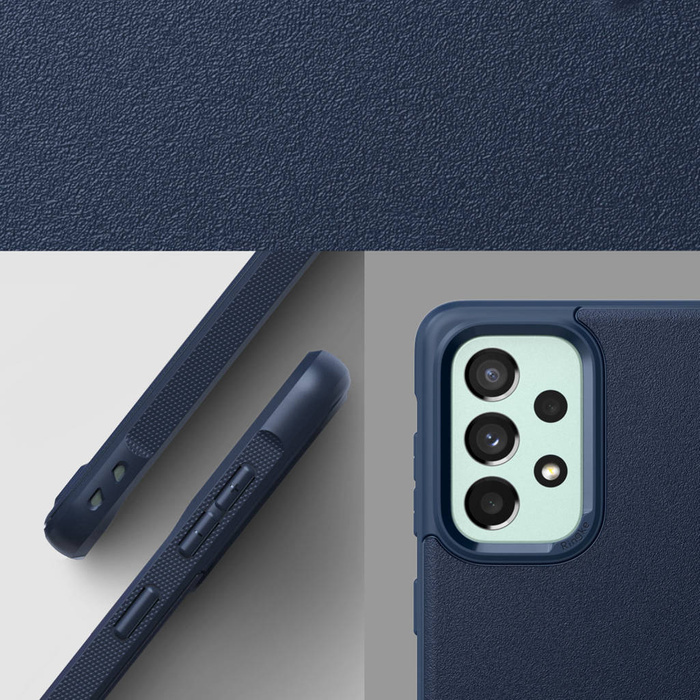 Cover resistente Ringke Onyx per Samsung Galaxy A73 blu navy