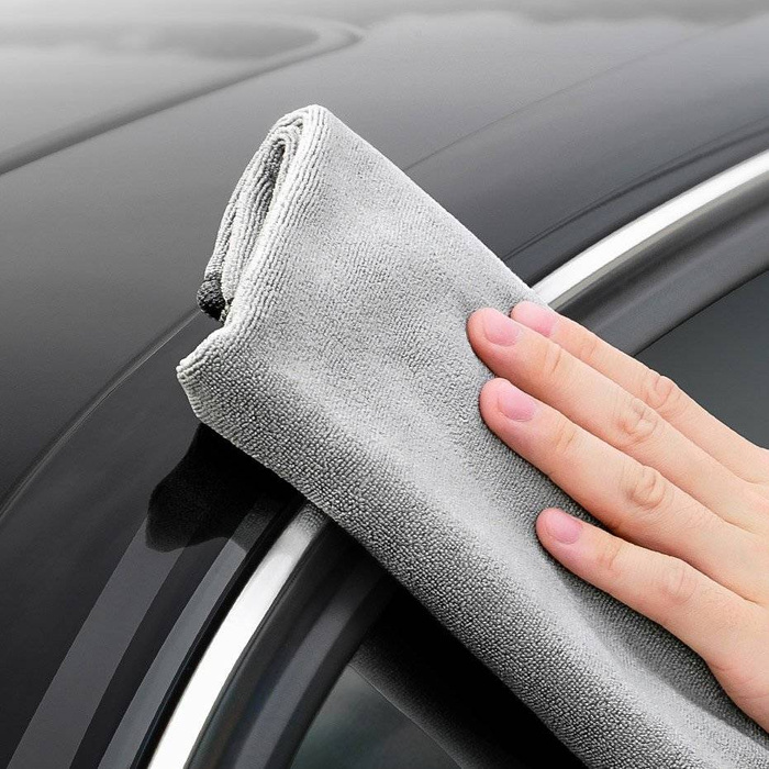 Baseus microfiber towel to dry washing car 40 cm x 80 cm gray (CRXCMJ-A0G)