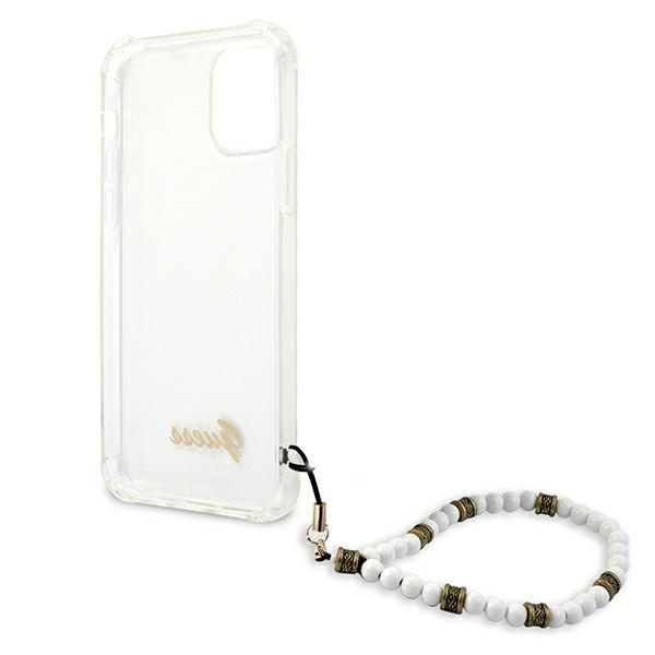 Coque GUESS Apple iPhone 12 Pro Max White Pearl Clear Hardcase