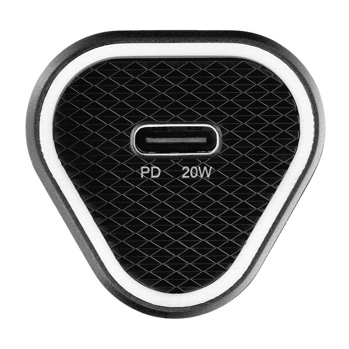 Ładowarka samochodowa Blue Star USB C QC3.0 PD AFC 3A 20W CC391-1C czarna