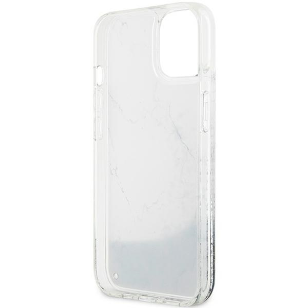 Hülle Guess GUHCP14SLCSGSGH iPhone 14 6.1" weiß/weiß hartcase Liquid Glitter Marmor Case