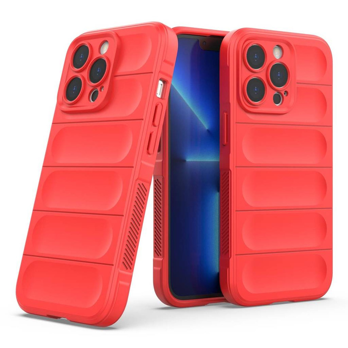 Pouzdro Magic Shield Case pro iPhone 13 Pro Max flexibilní pancéřový kryt červený