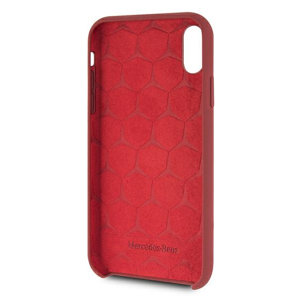 Cover MERCEDES Apple iPhone Xr Silicone Line Red Hardcase
