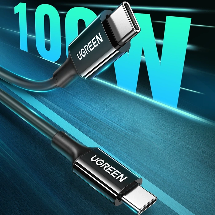 Câble Ugreen US300 USB-C / USB-C 480Mb/s 5A 2m - noir