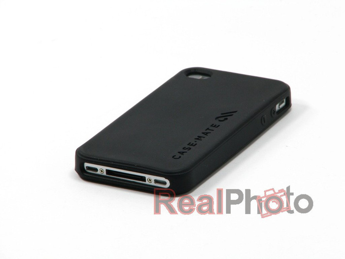 Pouzdro Cover Apple iPhone 4 4S CASE-MATE Safe Skin Smooth Black Silicone