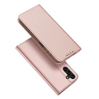 [APRÈS RETOUR] Dux Ducis Skin Pro Coque pour Samsung Galaxy A14 4G / 5G Flip Cover Carte Portefeuille Support Rose