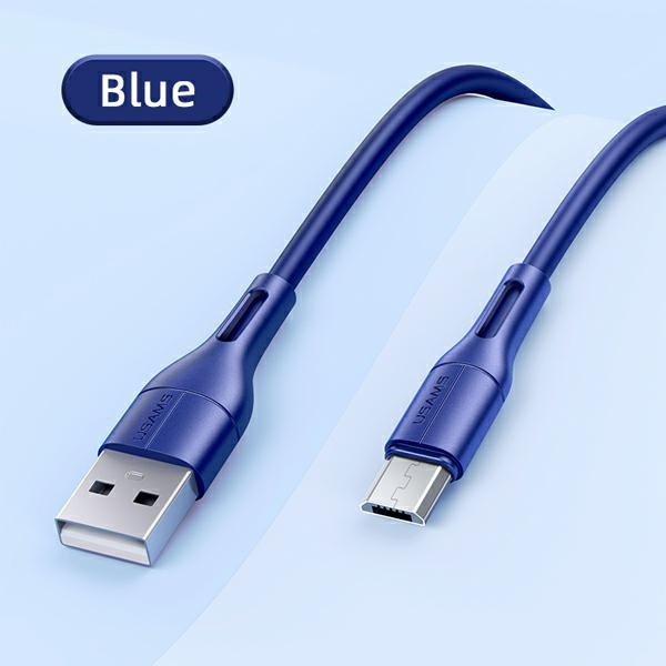 USAMS  U68 microUSB 2A Fast Charge 1m azul/azul SJ502USB03 (US-SJ502)