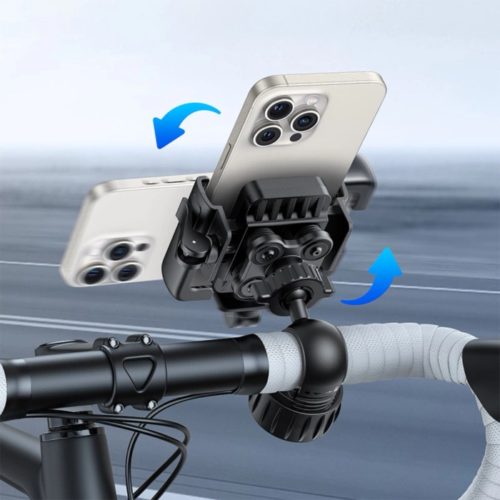 Baseus uchwyt rowerowy GoTrip Series Bike Phone Mount Cluster czarny