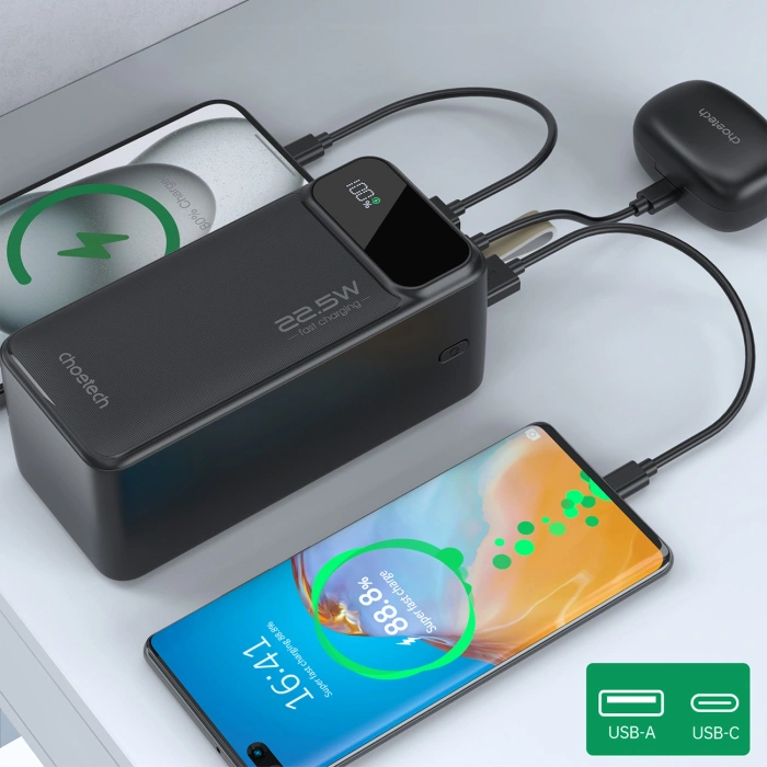 Choetech Powerbank B732 50000 mAh 22.5W PD und QC - schwarz