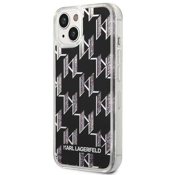 Karl Lagerfeld KLHCP14MLMNMK iPhone 14 Plus 6,7" hartcase schwarz/schwarz Liquid Glitter Monogram